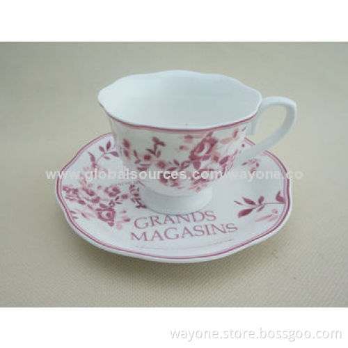 3pcs Tet Set (Tea Pot+Sugar Pot+Creamer) with Red Flower Design, Suitable for Promotion and Home Use